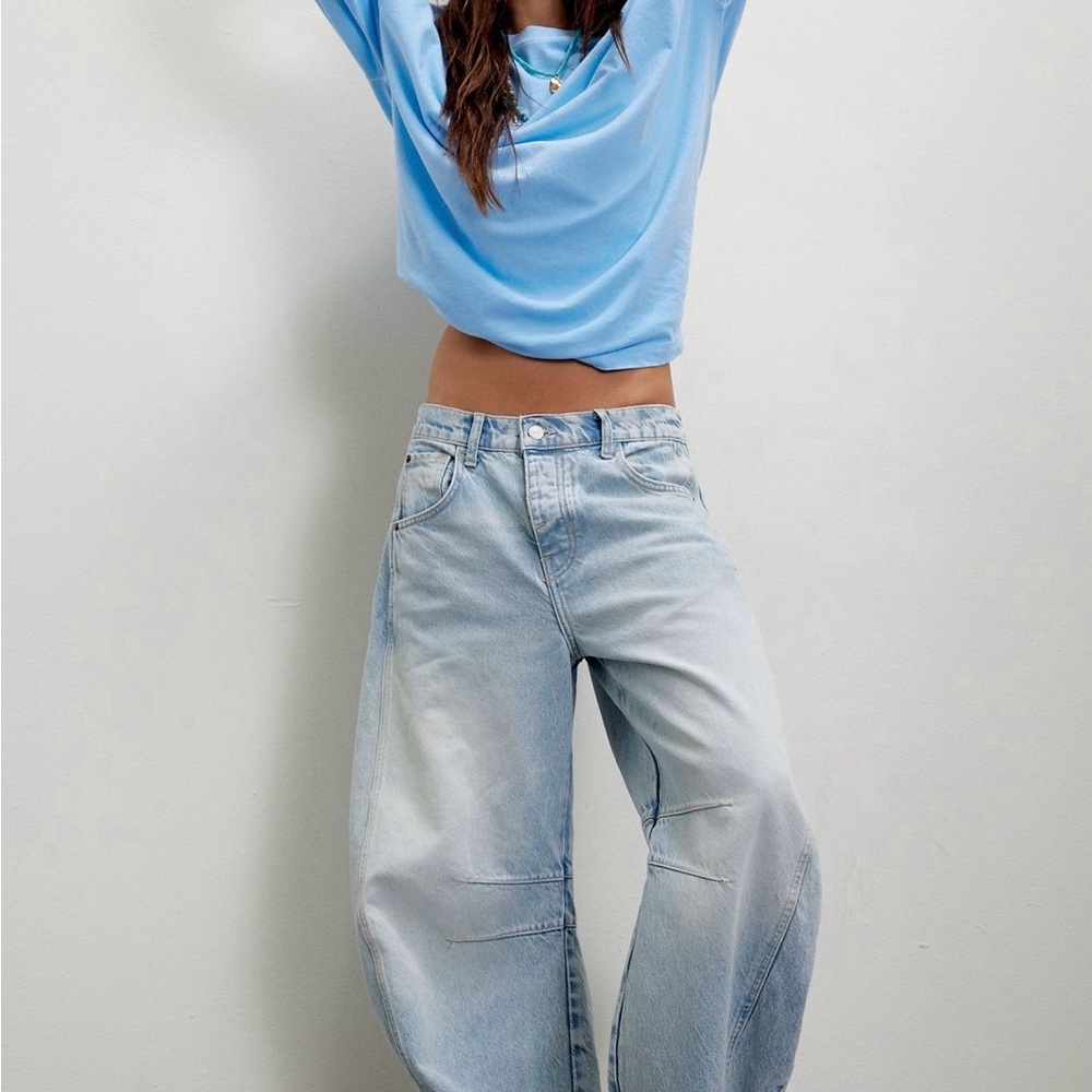 We The Free Good lick mid rise barrel jean